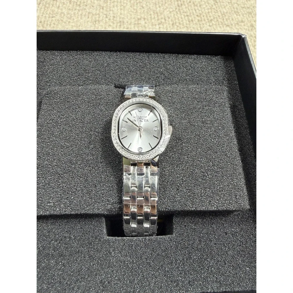 Invicta Angel Silver Dial Quartz Stainless Steel Women's Ladies Watch 48134